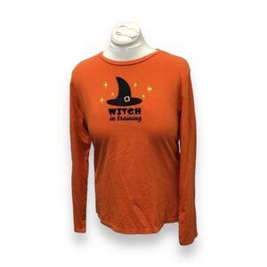 BCTC Apparel Long Sleeve Crew Neck Halloween Graphic Tee “Witch in Training”